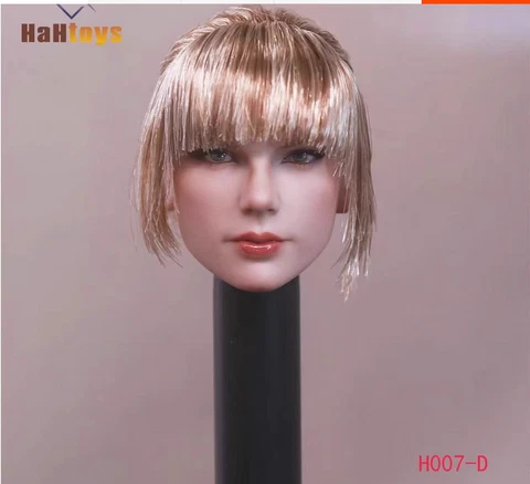 HAHTOYS H007D 1/6 Beauty Star Girl Head Sculpt For 12'' Female PH Figure Body D Cover