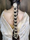 Indyjska Kundan Paranda / warkocz do włosów Pin Choti Zestaw ślubny Idealna biżuteria ślubna