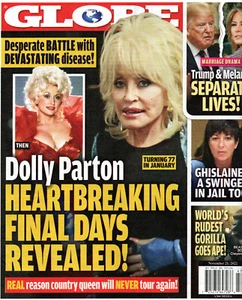 GLOBE Magazine Nov. 21 2022 Dolly Parton Donald Trump Melania Ghislaine Maxwell - Imagen 1 de 2