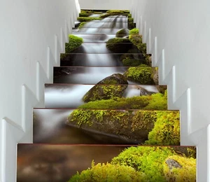 3D Cool Creek E041 Stair Risers Decoration Photo Mural Vinyl Decal Wallpaper E - Bild 1 von 6