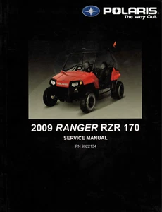Manual de reparación/servicio al propietario Polaris genuino fabricante de equipos originales Ranger RZR 170 2009 - Imagen 1 de 2