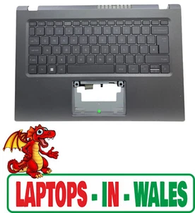 TESTED Acer Aspire 5 A514-55 Keyboard UK Backlit Palmrest Touchpad Cover-GENUINE - Afbeelding 1 van 13