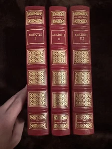 The Works of Aristotle in 3vols Franklin Library Great Books 1978 STUNNING! RARE - Foto 1 di 24