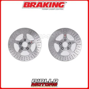 BRAKE DISC KIT BRAKING HARLEY DAVIDSON FXSTS 1340 SPRINGER SOFTAIL 1340 1992 - - Picture 1 of 5