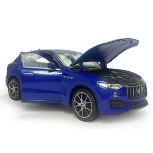 1/24 Scale Maserati Levante Model Car Diecast Vehicle Metal Zinc Alloy Blue - Picture 1 of 12