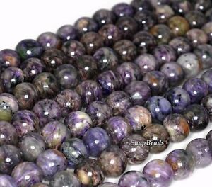 13MM CHARA RIVER CHAROITE GEMSTONE A  PURPLE ROUND 13MM LOOSE BEADS 7.5"