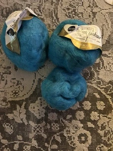 Bolas de 40 gramos de hilo de mohair 100 % italiano vintage NOS Sears - #25 turquesa (2) + - Imagen 1 de 1