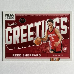 2024-25 Panini Nba Hoops - Rookie Greetings Reed Sheppard #1 (RC) - Picture 1 of 2
