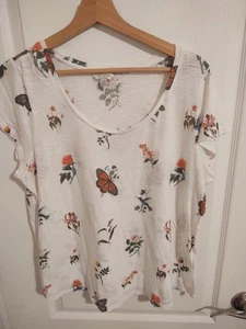 1x Lucky Brand Damen Top Schmetterlinge Kolibri - Bild 1 von 4