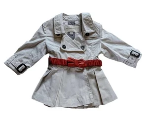 Burberry Kids Girl Trench Coat Jacket Cotton Beige Size 12M/74cm - Picture 1 of 5