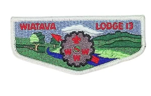 Wiatava Lodge 13 Orange County Council CA sewn Flap WHT Bdr - Picture 1 of 2