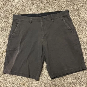 Weatherproof Shorts Mens 38 Gray Ripstop Chino Trail Stretch - Picture 1 of 11