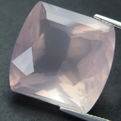 Cuarzo rosa extraído tierra natural 30,84 quilates 20x19,4x12,7 mm piedra preciosa corte cojín-VDO Foto 1 de 4