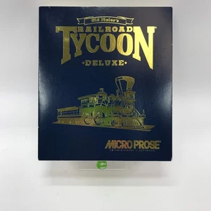 Sid Meiers Railroad Tycoon Deluxe (PC, 1993) Complete in Original Box, CIB - Picture 1 of 5