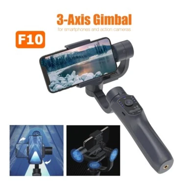 F10 3-Axis Smartphone Gimbal Stabilizer Foldable Handheld for iPhone 14 13 12  - Image 1 of 4