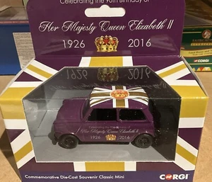 Corgi CC82107 90th Birthday Queen Elizabeth II Die-Cast Souvenir Classic Mini - Picture 1 of 2