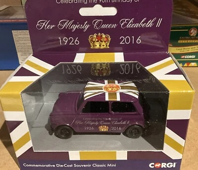 Corgi CC82107 90th Birthday Queen Elizabeth II Die-Cast Souvenir Classic Mini - Image 1 of 2