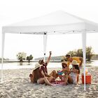 10&#39;X 10&#39; Canopy Portable Wedding Party Tent Gazebo Pavilion With W/ 4 Walls Shed