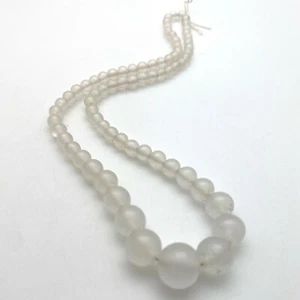 Cuentas de vidrio japonés graduado nublado transparente vintage años 30 (5/12 mm) (CJG4) - Imagen 1 de 10