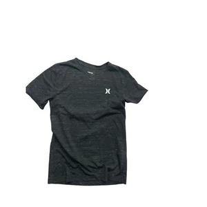 Medium Hurley Boys V-Neck Gray Charcoal Heathered New Soft Tshirt Short Sleeve - Picture 1 of 5
