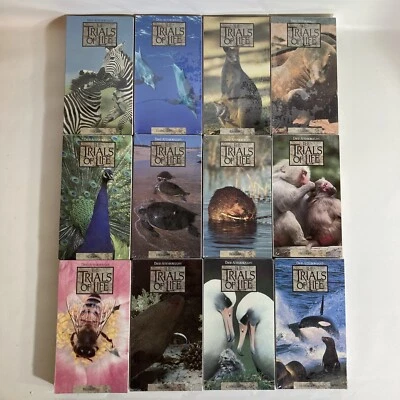 David Attenborough The Trials of Life VHS 12 Volume Set Time Life Video BBC - Image 1 of 4