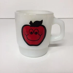Fire King Anchor Hocking Johnny Appleseed Mug Cup Junior Ecology Club - Picture 1 of 10