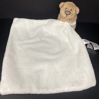 Walmart George Oso Marrón Tostado Peluche Bebé Lovey Sosteniendo Blanca Manta de Seguridad Foto 1 de 4