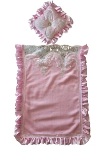 Frilly Blanket set velvet fleece for babies pram cot crib stroller decoration - Picture 1 of 16
