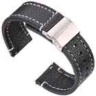 18-24mm Soft Genuine Leather Smart Watch Band Women Men Cowhide Strap Watchband