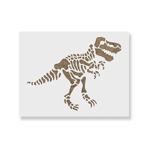 Plantilla esqueleto de dinosaurio Tyrannosaurus - plantillas Mylar duraderas y reutilizables - Imagen 1 de 5