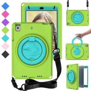 Kids Case For iPad Mini 6 5 4 3 2 Heavy Duty Rugged Shoulder Strap Stand Cover - Picture 1 of 26