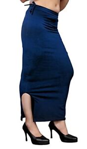 New Shapewear Petticoat Cotton Lycra Women's Saree Sari Underskirt Side Slit