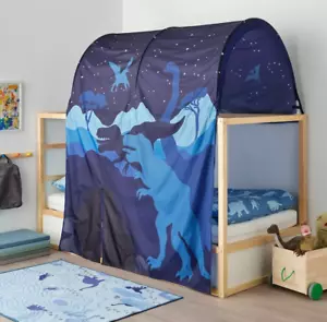 Ikea KURA Children Kids Bed Tent Dinosaur Blue 304.642.15 - BRAND NEW - Picture 1 of 3