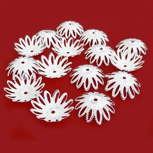 Perlenkappen 17x4 mm Metall Farbe Silber 50 Spacer Perlen nenad-design AN441 - Bild 1 von 4
