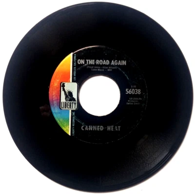 CANNED HEAT- On The Road Again / Boogie Music - Vinyl 45rpm 1968 Liberty 56038  - Image 1 of 4
