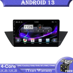 10"Android 13 Autoradio DAB GPS Navigation DVR Carplay For BMW X1 E84 2009-2012 - Picture 1 of 12