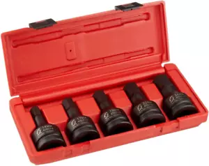 4507, 3/4 Zoll Antrieb Schlag-Sechskant-Schraubendreher-Set, 5 Stück, metrisch, 14 mm-24 mm, Cr-Mo St - Bild 1 von 12