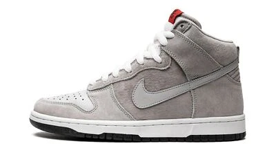 NEW 2007 Nike SB Dunk High Pro Pee Wee Herman Grey 305050-004 Men's Sz 9 - Image 1 of 4