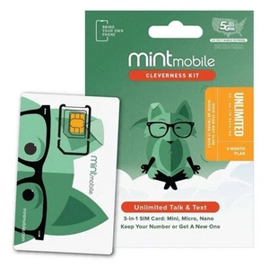 Forfait téléphone portable comme neuf avec appels, textos et données illimités pour 3 mois - Photo 1 sur 3