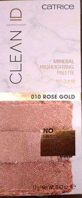 Catrice Clean ID Mineral Highlighting Palette Farbe ROSE GOLD Vegan Lichtreflexe - Bild 1 von 3