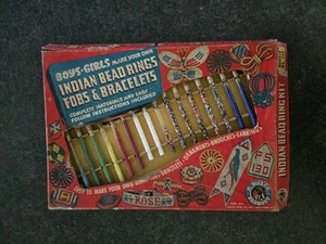 Vintage 1953 Walcott Bead Co. Make Your Own Indian Beads - Picture 1 of 12