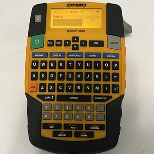 Dymo Rhino 4200 Industrial Handheld Label Maker W/ Battery TESTED WORKING - Picture 1 of 11