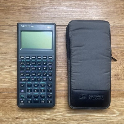 Hewlett Packard HP 48G Graphing Calculator With Case Tested No Manual READ - Image 1 of 4