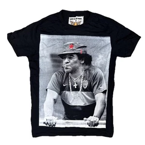 DIEGO MARADONA Argentina Boccia Juniors T-shirt King Of The Birds Black Small - Bild 1 von 5