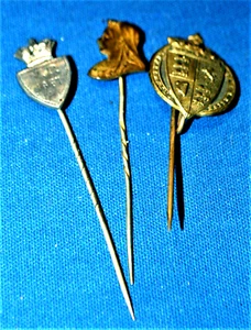 Three antique Queen Victoria commemorative Jubilee stick pins - Picture 1 of 2