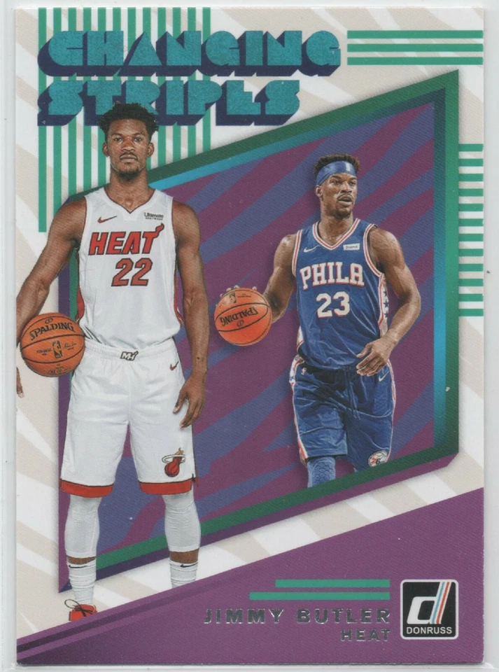 2019-20 Panini Donruss CHANGING STRIPES #1 Jimmy Butler MIAMI HEAT Insert 38 - Image 1 of 1