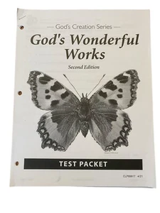 GOD'S WONDERFUL WORKS Test Packet~2nd Edition~God's Creation Series - Imagen 1 de 1