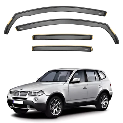 ISPEED Wind Deflectors for BMW X3 E83 2003-2010 4-Door SUV 4pc Set Accessories - Image 1 of 4