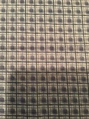 Rare Shades of blue plaid Debbie Mumm Fabric by the  yard - Image 1 of 2