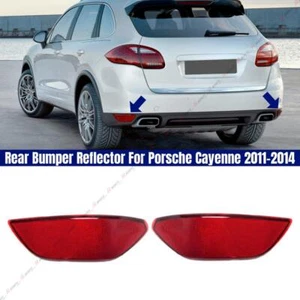 Par de parachoques traseros reflectores reflectores para Porsche Cayenne 2011-2014 - Imagen 1 de 3